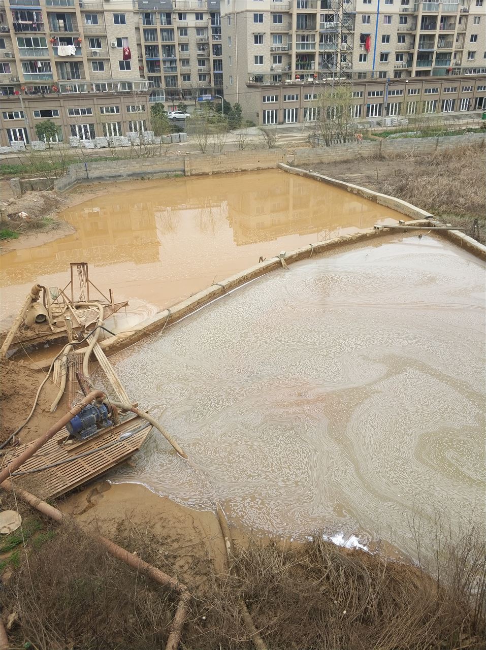 嫩江沉淀池淤泥清理-厂区废水池淤泥清淤